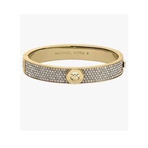 Michael Kors Women's Gold Pavé Bangle Bracelet